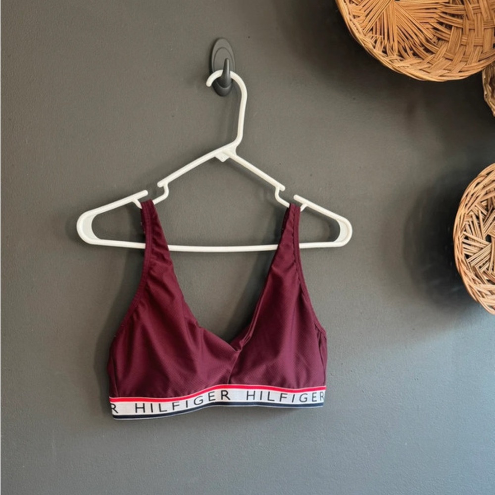 Tommy Hilfiger Women's Deep Red Bralette